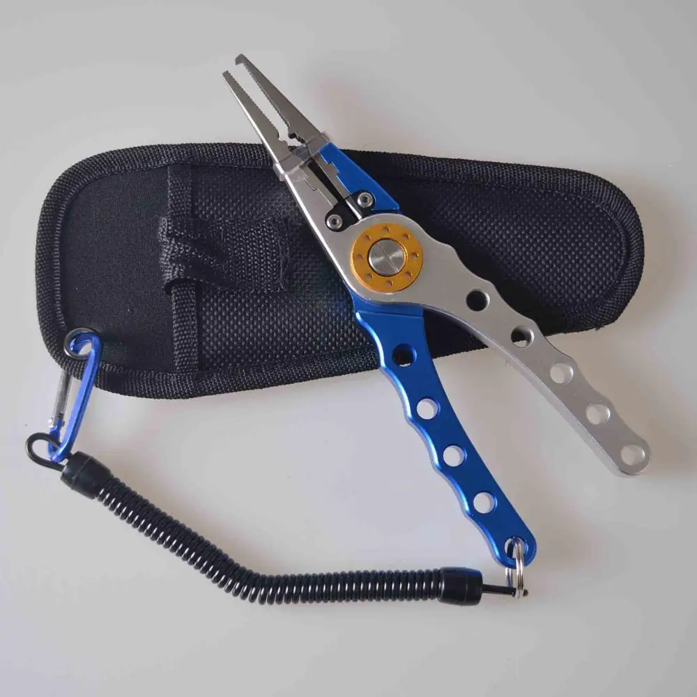 As the picture show Multi-function Fishing Line Cutting Machine Fishing Tool Stainless Steel Pliers Scissors - Цвет: As the picture show