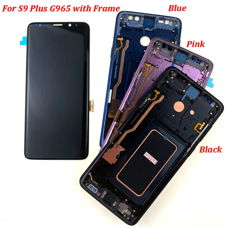 Протестированный Amoled ЖК-дисплей для samsung Galaxy S9 G960 G960 lcd кодирующий преобразователь сенсорного экрана в сборе для Galaxy S9 Plus G965F