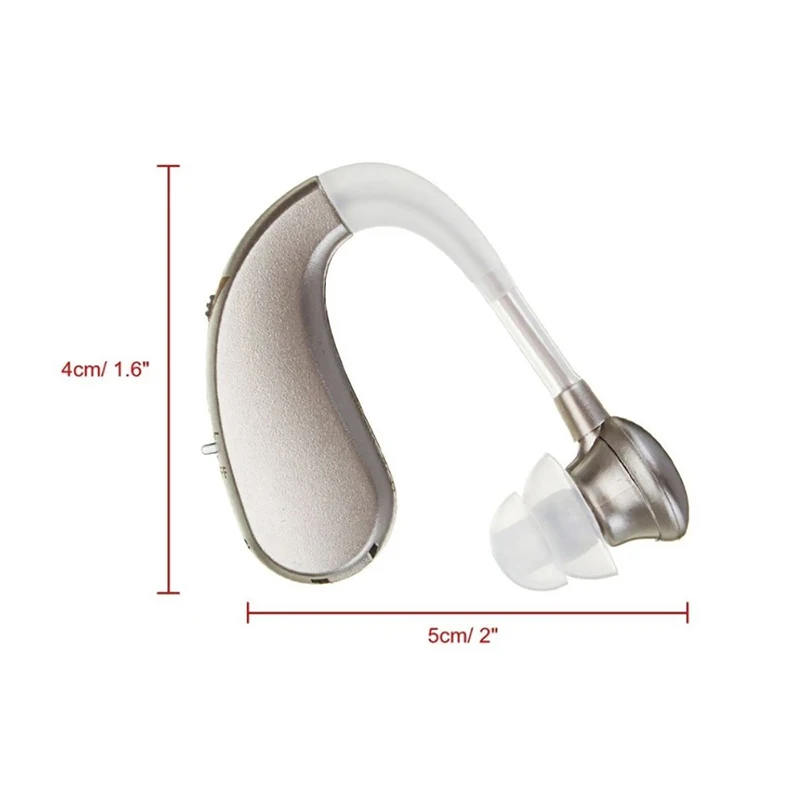 Rechargeable Digital Rechargeable Hearing Aid Sound Voice Amplifier Behind Ear 