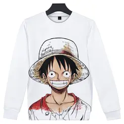 Monkey D Luffy толстовки с капюшоном для мужчин/женщин Топ Новая мода Повседневная Harajuku аниме Толстовка Обезьяна D Луффи пуловер уличная