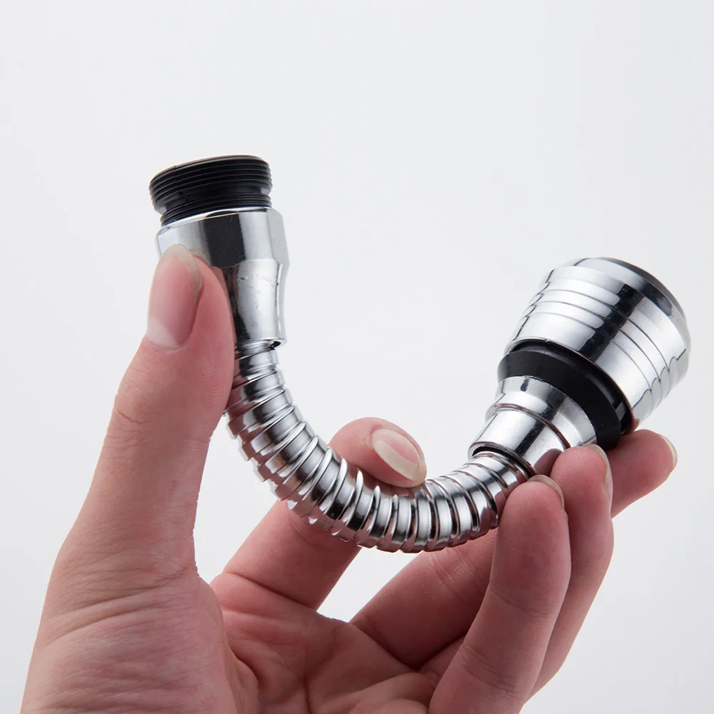 

ZhangJi Extender Faucet Aerator Kitchen Extended Sprinkler 360 Degree Swivel Bubbler Filter Nozzle Flexible Tap Connector Shower