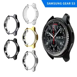 Gear S3 передняя линия для samsung Galaxy Watch46/42 мм чехол с крышкой мягкое покрытие из ТПУ слой полная Защита оболочки часы аксессуары