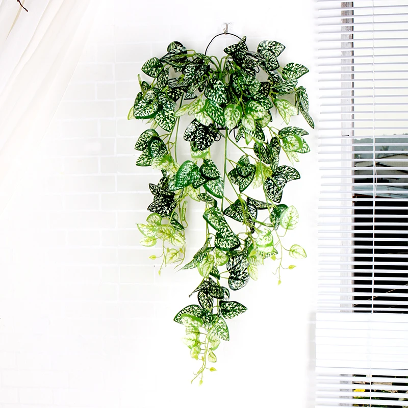 Высокое качество искусственные листья пластиковые растения букет лоза висящая