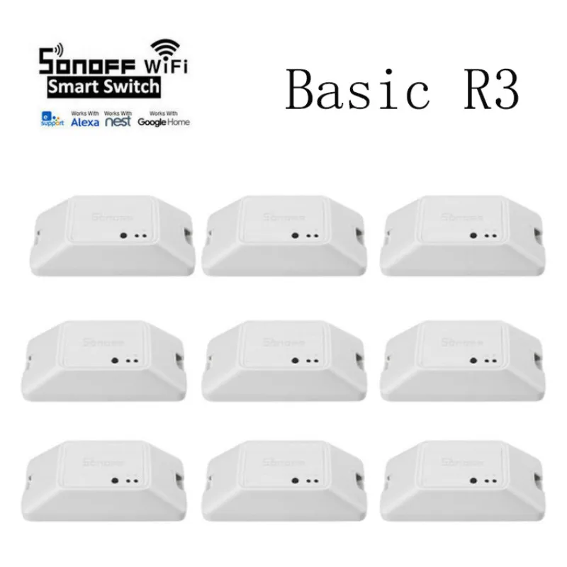 Умный переключатель SONOFF Basic R3 1/3/5/10 шт. приложение для умного дома модули