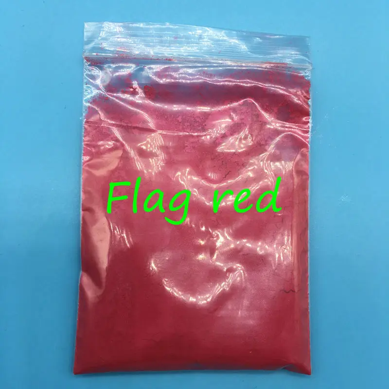 10g Flag red Healthy Natural Mineral Mica Powder DIY For Soap Dye Colorant Makeup Eyeshadow Handmade |