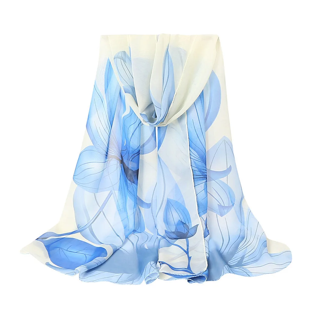 

Beautiful Womens New Peony Pattern Long Stole Scarves Shawl Scarf Women's Scarves Wrap Poncho Embroidery Neckerchief Tippet#B