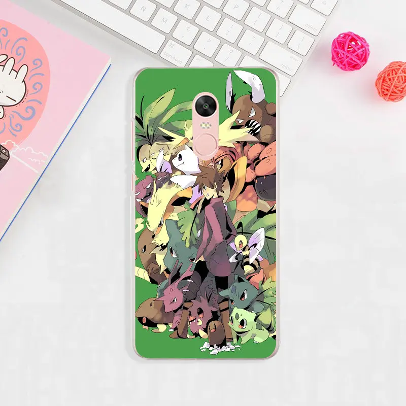 Милые Pokemons Pikachus для Xiaomi Redmi Mi Note 2 3 3S 4X 4A 5 6 5 5S 5A 6 8 A1 Pro Plus, мягкие чехлы для телефонов из ТПУ