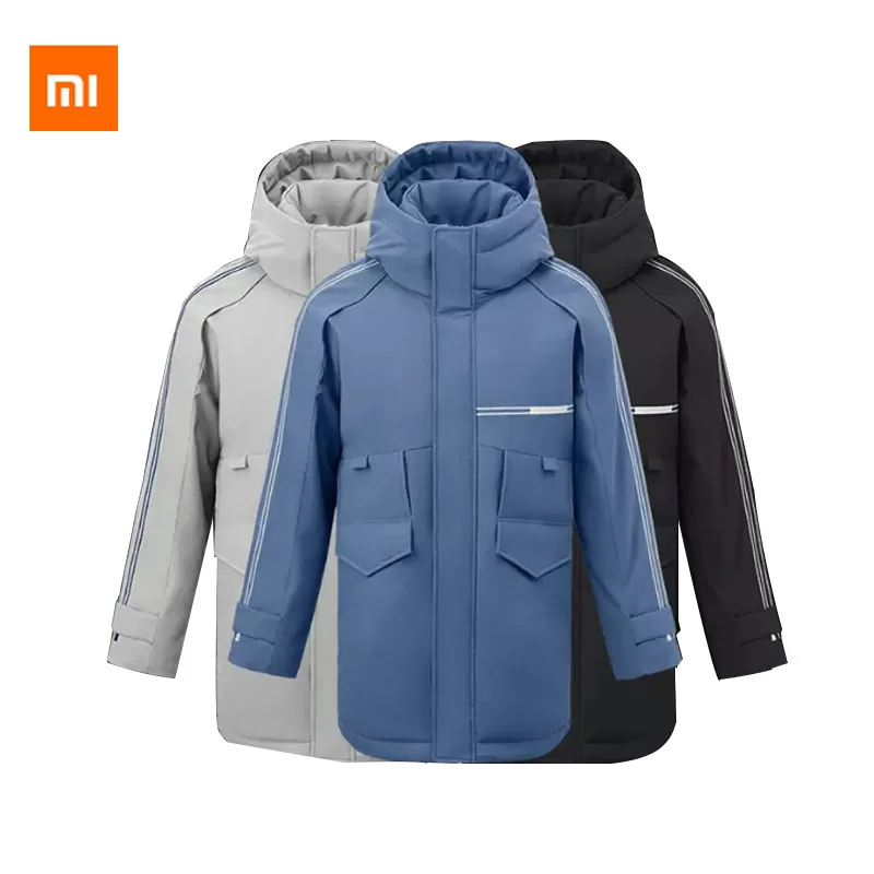 

Xiaomi Mijia 90Fun Three-dimensional Embroidery Hooded Down Jacket Level 4 Water Repellent Composite Anti-drilling Fabric