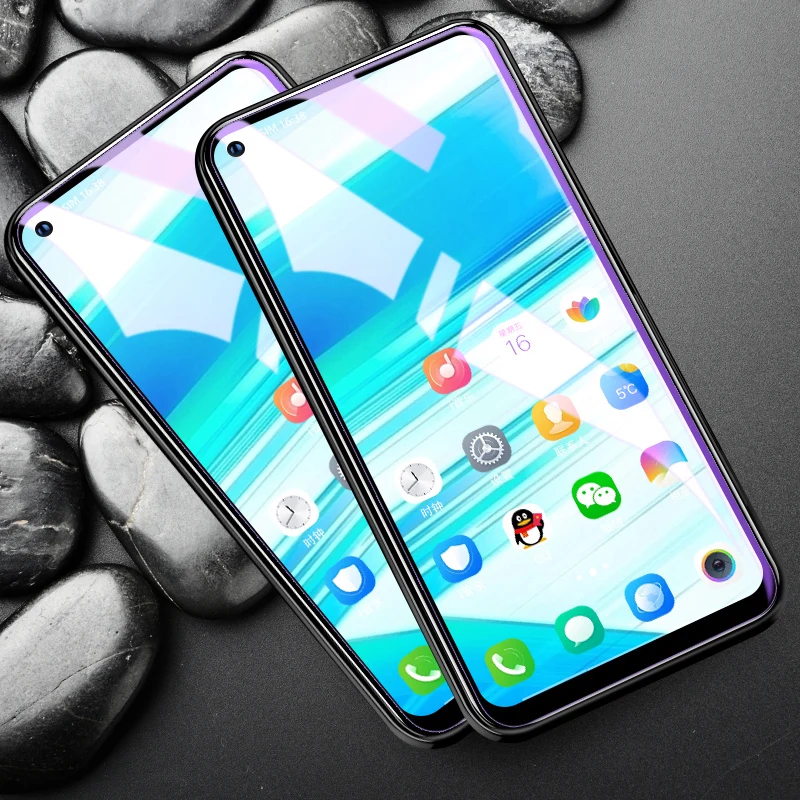 MicroDate 2 шт Полное покрытие анти-синее закаленное стекло для VIVO Z3X Z5X анти-синий фиолетовый светильник Защитная пленка для экрана