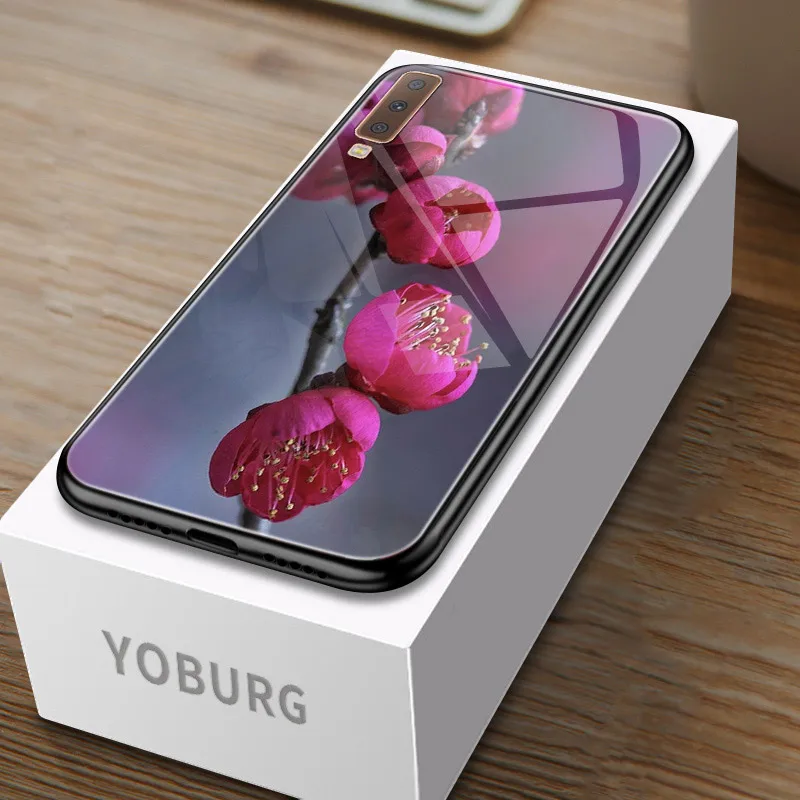 K Глянцевый чехол для samsung A50 A30 A10 A40 A70 A6 плюс A7 чехол для samsung Galaxy A8 плюс A3 A5 A5 A9 Cove - Цвет: K