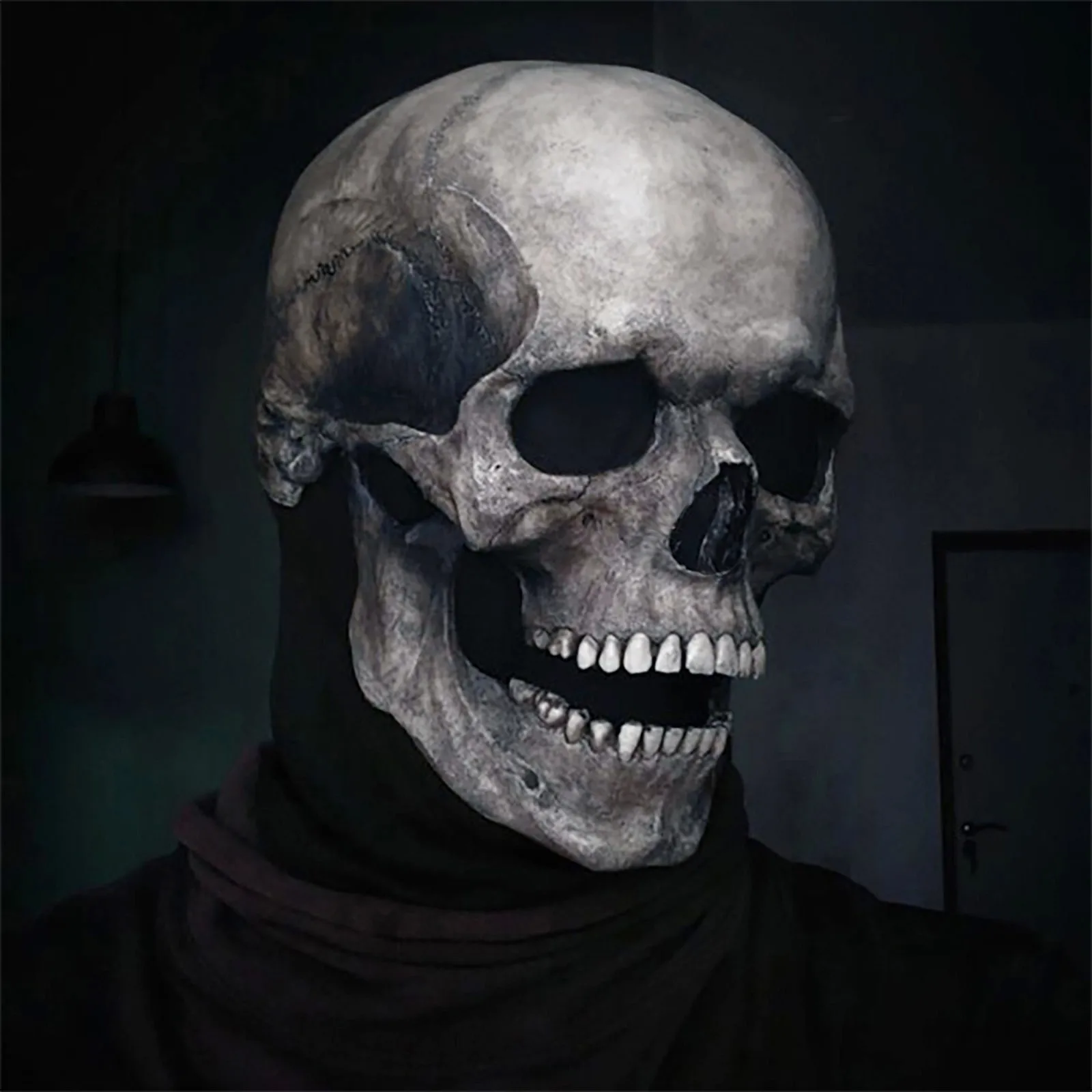 Full Head Skull Mask/Helmet With Movable Jaw Mask Call Of Duty Masks Toy Children's Toys Cosplay Horror Party Gift | Тематическая