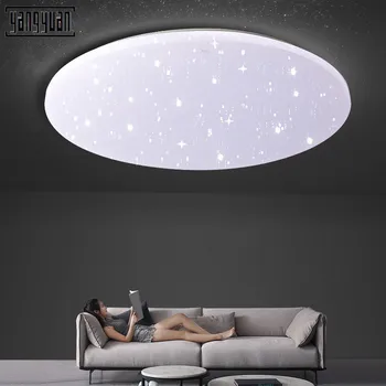 

New LED Ceiling Light Round Starry Sky Adjustable Ceiling Lamps Lighting for Living Dining Room Bedroom Kitchen Light Fixtures