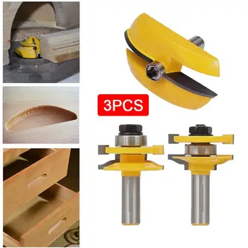 

3pcs 1/2 Handle Raised Panel Cabinet Door Router Wood Milling Cutter Power