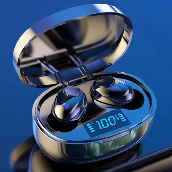 

Waterproof Wireless Bluetooth 5.0 Earphones TWS Mini Earbud Stereo Bass LED Power Display Noise Cancelling Sport Headset In Ear