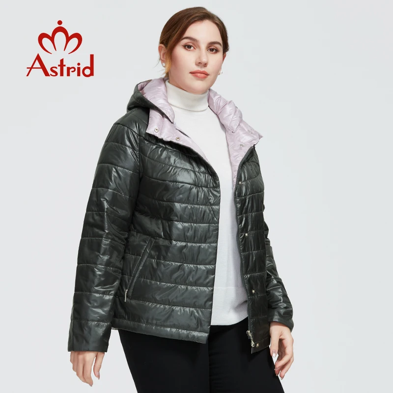 Astrid 2022 Новое Женское пальто, для осени и зимы, для женщин ветрозащитная теплая куртка модная тонкая пуховая куртка с капюшоном больших размеров женской одежды 9299