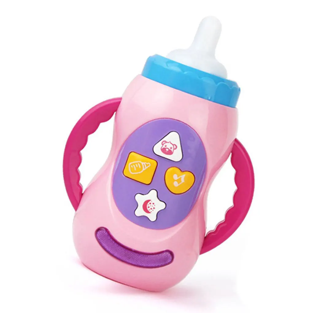 Детский Звук Музыка Свет бутылки молока учебный музыкальный бутылочка для кормления игрушки случайный