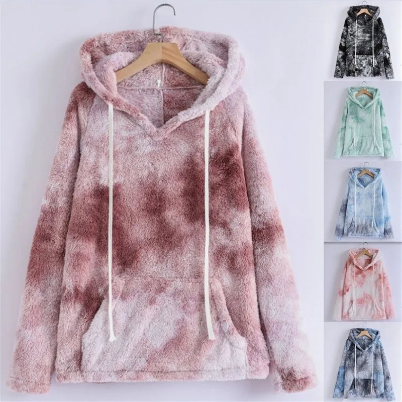 

Woman T Shirts Autumn Winter 2020 Plus Size Casual Plush Hooded Long Sleeve T-Shirt Mujer Camisetas   Free Ship