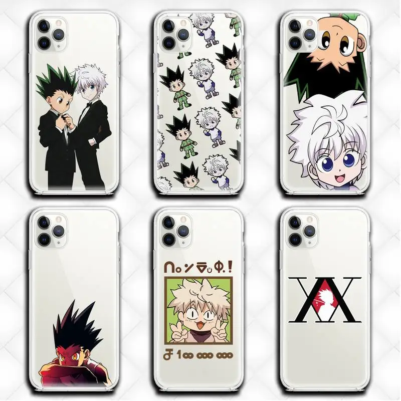 Чехол для телефона HUNTER x HxH Gon Killua прозрачный iphone 12 pro max mini 11 XS MAX 8 7 6 6S Plus X 5S SE 2020 XR |