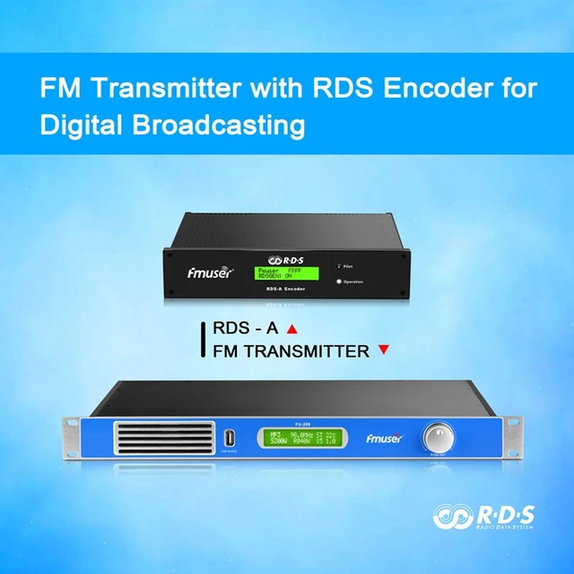 FMUSER 50W FM Transmitter With RDS Encoder For RDS, 40 OFF
