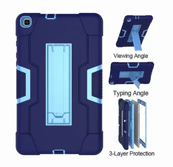 

For Samsung T290 Tab A 8.0 2019 Kids Heavy Duty Silicone SM-T290 Shockproof Stand tablet cover For T295 Case +filmPen
