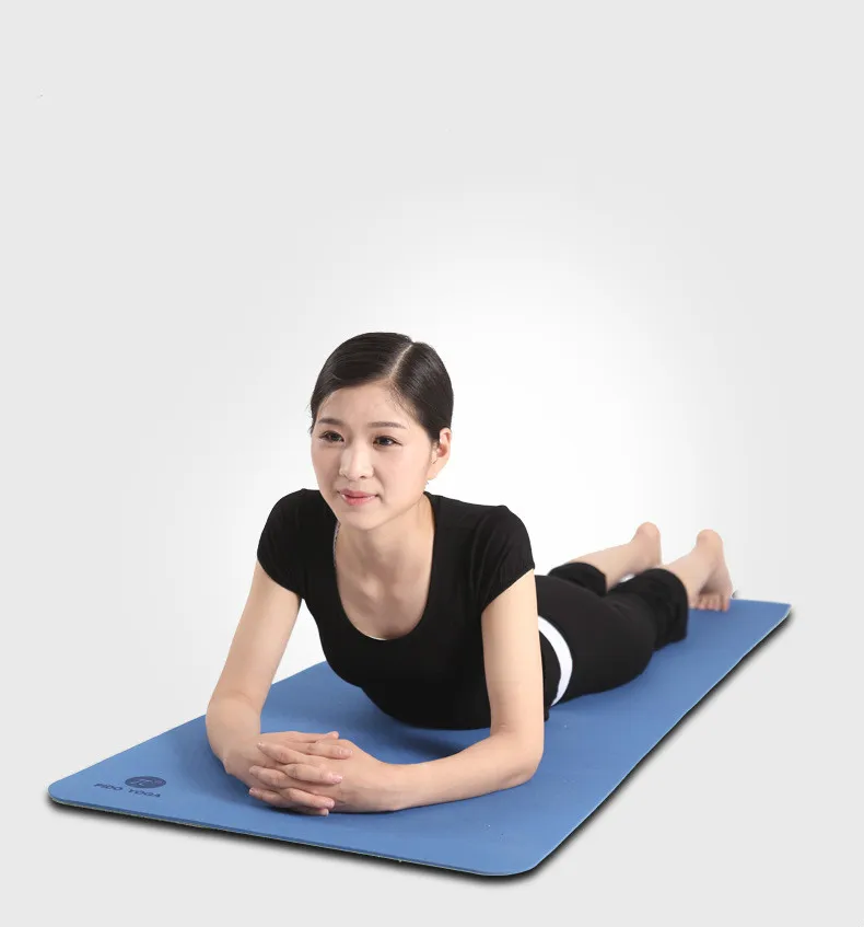 

Yoga Mat Eco Friendly Non Slip Fitness Mat Carrying Strap Workout Mat for All Type of Yoga, Pilates and Floor Exercise 183x61cm