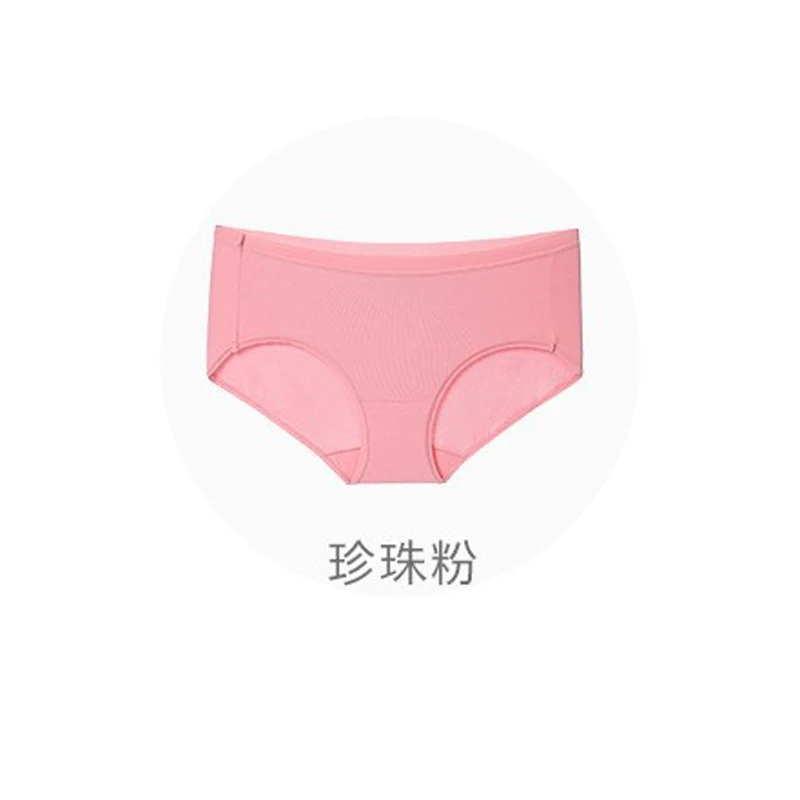 Pearl pink Нижнее белье из 3 предметов, женские трусики для девочек, трусы больших размеров, соблазнительные женские трусики, шорты Calcinhas, прочные трусики - Цвет: Pearl pink