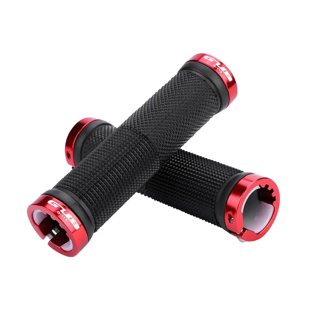 GUB, 1 пара ручных ручек для езды на велосипеде, Запираемые ручки, MTB, дорожный велосипед, руль, противоскользящие велосипедные ручки, алюминиевый сплав+ резина