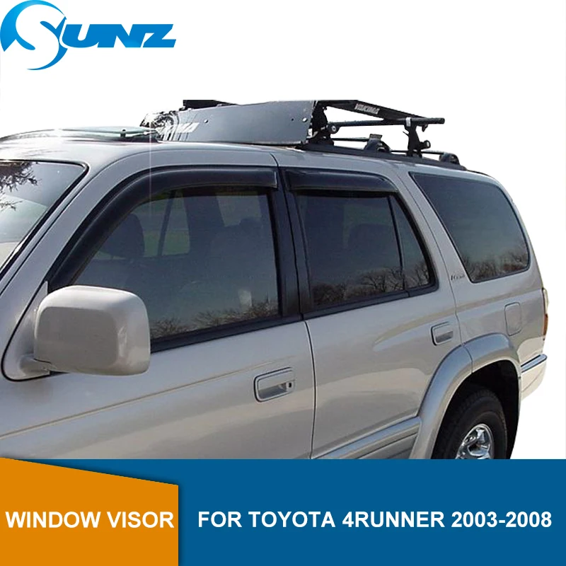

Side Window Deflectors For Toyota 4Runner 2003 2004 2005 2006 2007 2008 2009 Wind Shields Sun Rain Deflector Guards SUNZ