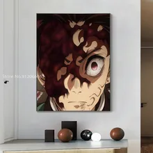Japan cartoon Wall Paintings Bar Internet Cafe Garnish Demon Slayer Interior Posters Wall Decorations Living Room High Quality
