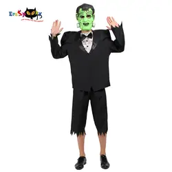 Eraspooky/2019 мужской костюм Франкенштейна из фильма «Монстр» для косплея на Хэллоуин для взрослых, черный костюм с уродом зеленая маска, наряд