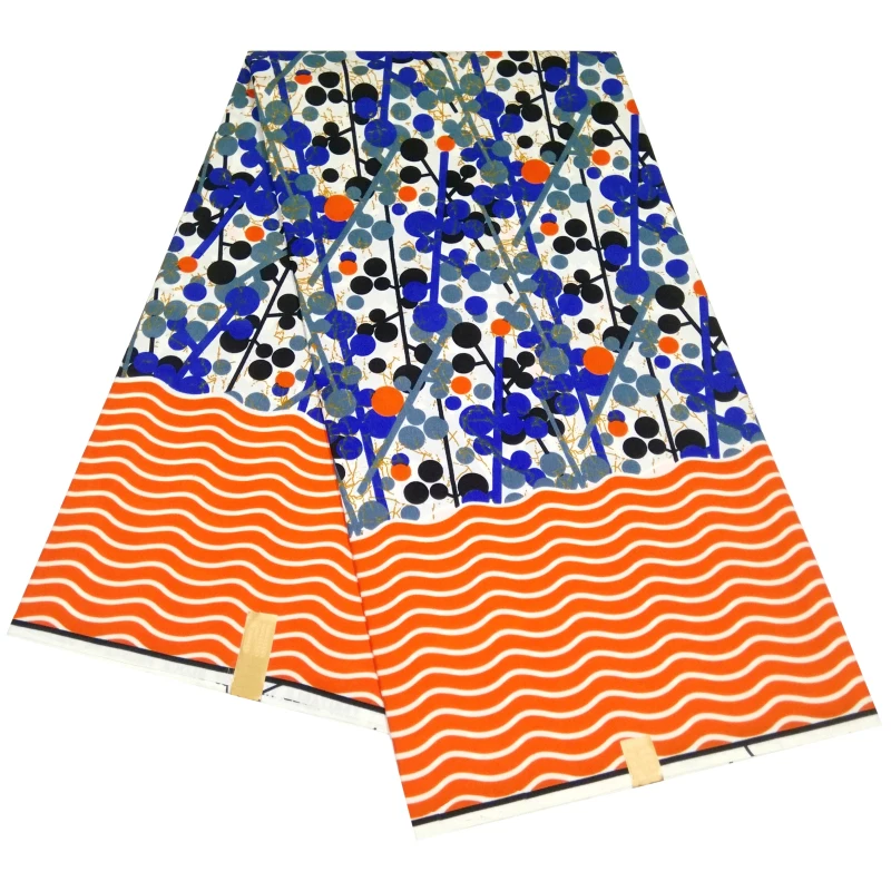 

6Yard Polyester Wax Print Fabric Ankara Real Wax Design African Fabric For Party Dress Diy Sewing Materials