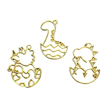 

3 Pcs/set UV Empty Frame Epoxy Pendant Necklace Border DIY Jewelry Making Accessories with Hole