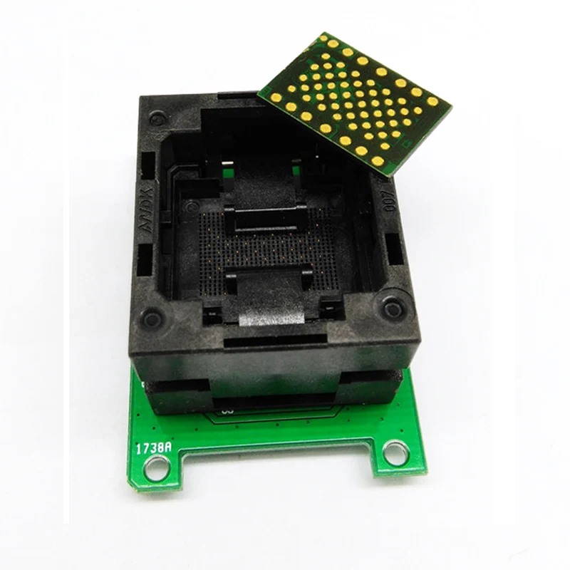 

LGA60 TO DIP 48 socket open top Flash programming adapter pin pitch 1.0mm with IC size 12*18 or 14*18 ZIF adapter