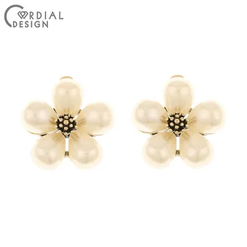 

Cordial Design 50Pcs 22*24MM Jewelry Accessories/Charms/Hand Made/DIY Part/Flower Shape/Imitation Pearl/Pendant/Earring Findings