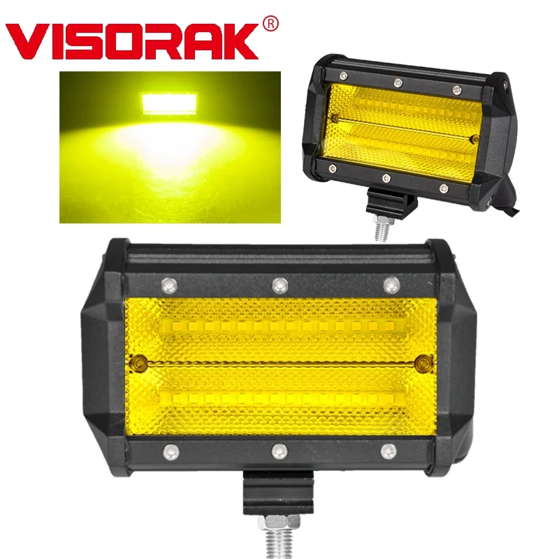 2 x H3 55W Spot Lights Bar Flood Headlights Offroad Light Car Jeep ATV 4WD 12V