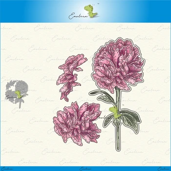 

Beautiful Peony Cutting Dies new 2020 Metal mould DIY dies Scrapbooking Paper Making Craft die Matching color paper dies