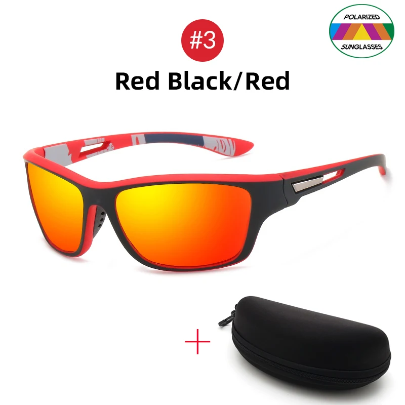 VIVIBEE Mirror Red Polarized Sports Sunglasses Men Goggles 2024 UV400  Climbing Women Outdoor Elasticity Sun Glasses - AliExpress