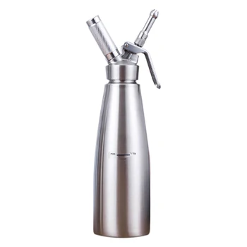 

HOT!Stainless Steel Whipped Cream Dispenser Bundle with Three Nozzles Kitchen Cream Dispenser Dessert Tools