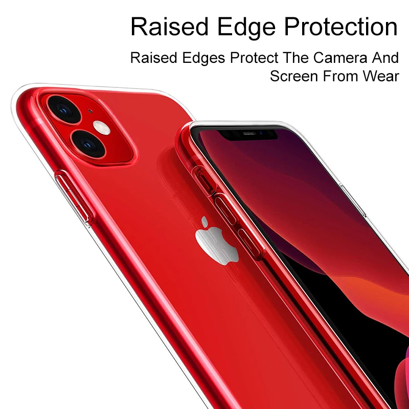 Прозрачный силиконовый чехол для телефона Iphone 11 ультра тонкая прозрачная задняя крышка телефона оболочка для нового Iphone 11 6,1 дюймов