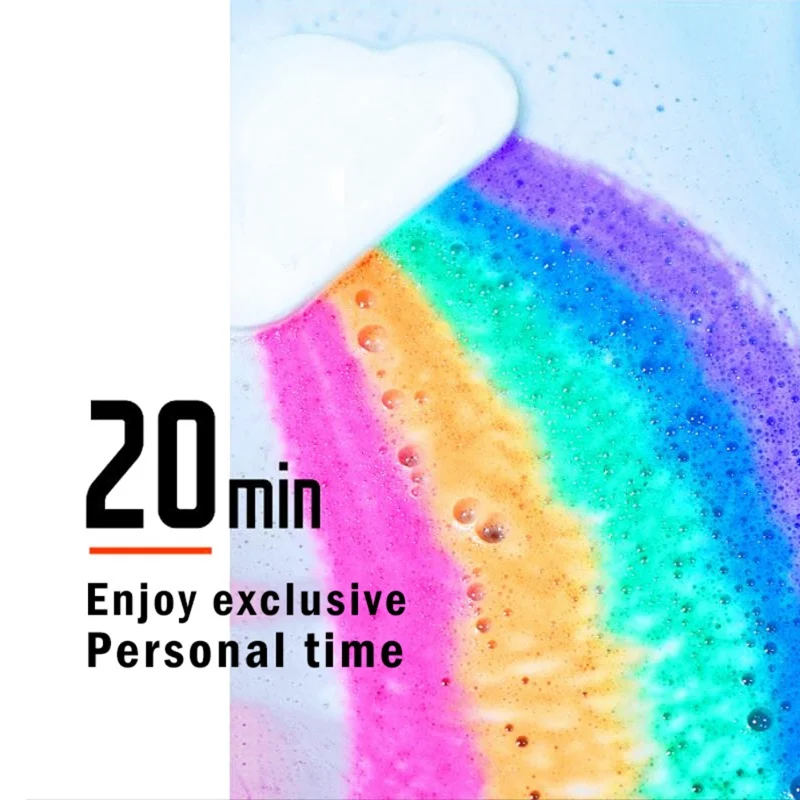 160 г уход за кожей радуги ванн Уайт герлс Отшелушивающий увлажняющий пузырь Бомбочки для ванны шар оптовая продажа