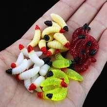 Hot 50pcs Worms Soft Lure Fishing Outdoor Artificial Fishing Lure 2mm Soft Bait Aphid Fishing Tackle 4 Colors Wholesale