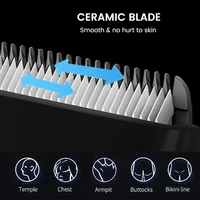 Waterproof Body Hair Trimmer Balls Shaver for Men Pubic Electric Men's Groomer Clippers Ceramic Blade Male Private Razor Removal 2