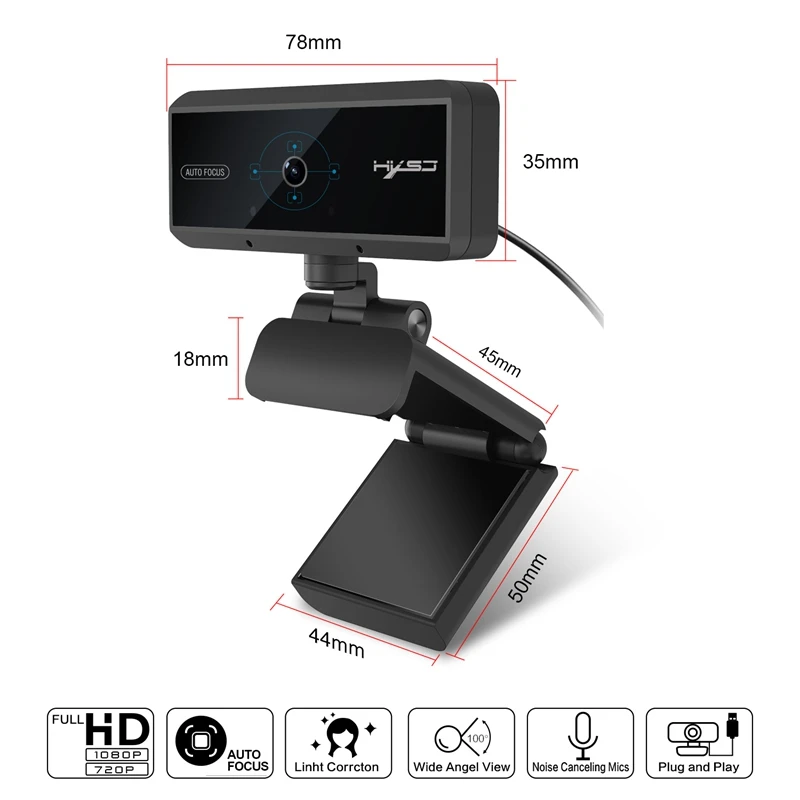 Веб камера HXSJ с автофокусом USB 3 0 Full HD 1080P 5 МП|Модули камеры| |