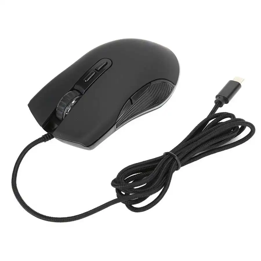 USB Проводная игровая Мышь бесшумный эргономичный Регулируемый Точек на дюйм с