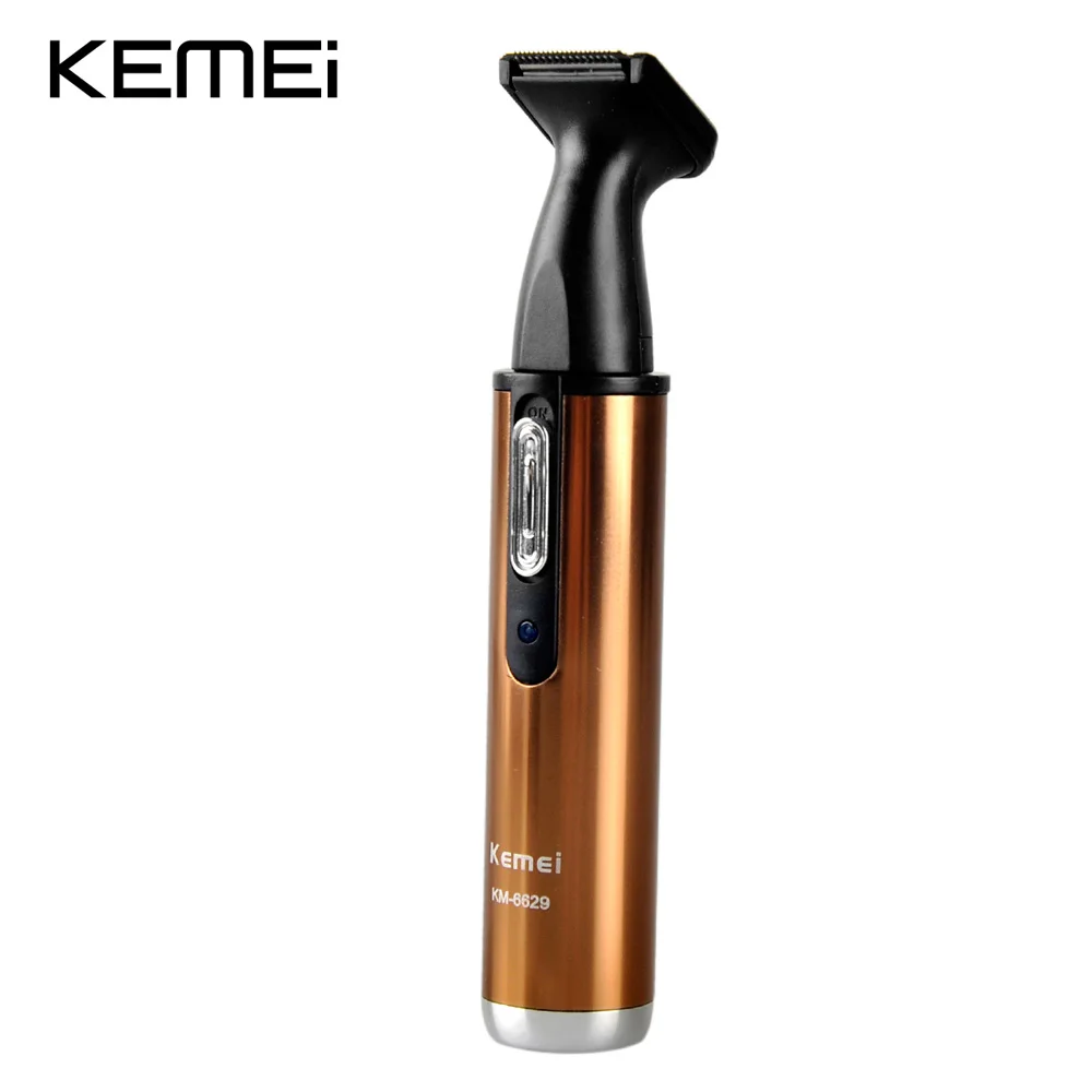 Kemei KM-6629 2 в 1 триммер для бритья ушей в носу электрический триммер для бритья для ухода за ушами для мужчин и женщин безопасный уход за лицом