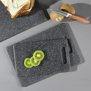 

1pc Plastic Cutting Board PP Material Environmental Kitchen Chopping Board Unique Marble Appearance Design Dishwasher Safe