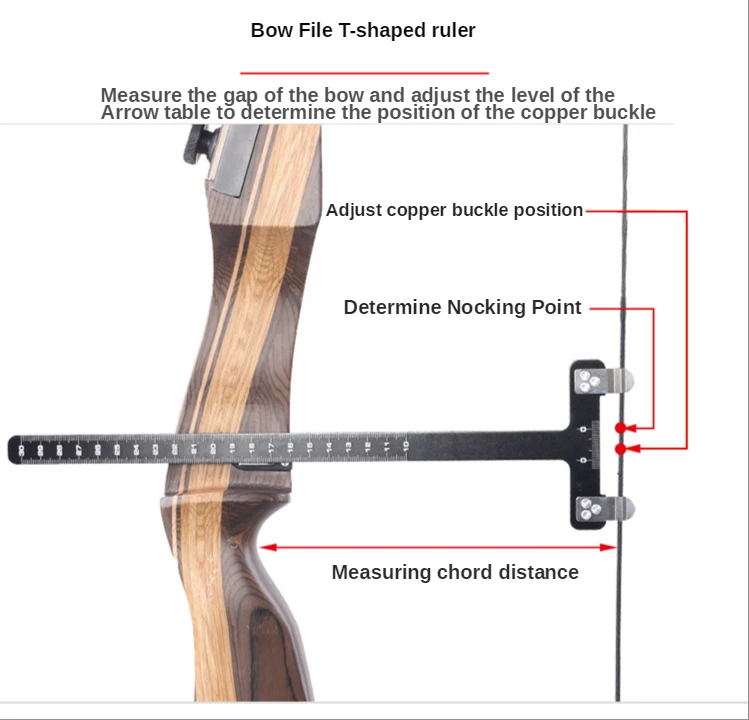 Archery Bow String Nocking Points Set T Square Ruler With D - Temu