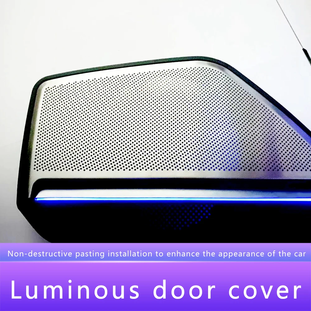 US $360.00 For Audi A6 C8 Car Door Panel Illuminate Cover Follow The Ambient Light To Change Color 4 Pcs Speaker Cover With Ambient Light