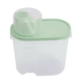 

4pcs Large Capacity Airtight Dry Food Container Durable Cereal Storage Box 1.9L Food-safe Material Good Sealing Food Fresh Dry