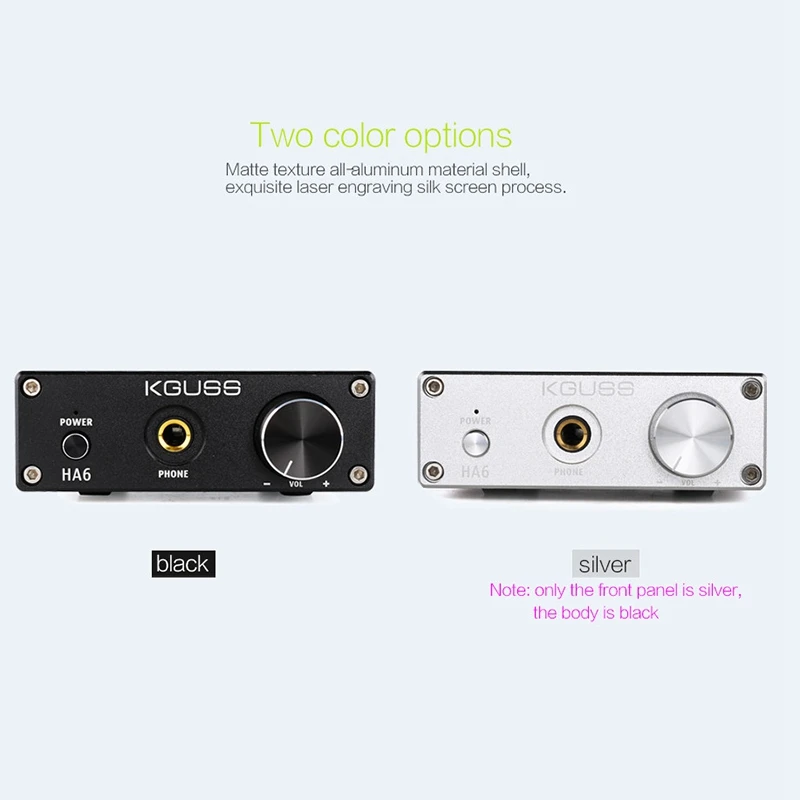 Kguss Ha6 Hifi высокомощный цифровой аудио усилитель с выходом для наушников усилитель 50 Вт x 2 усилитель